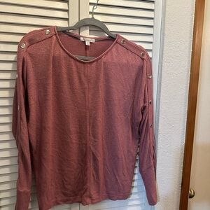 Madison Pink Long Sleeve Relaxed Hoodie